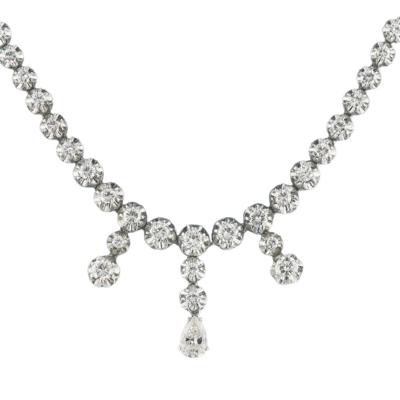 Diamantcollier zus. ca.7 ct - Exquisite jewellery