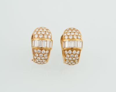 Brillant Diamant Ohrclips zus. ca. 3,50 ct - Exquisite jewellery