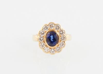 Brillant Saphir Ring - Erlesener Schmuck