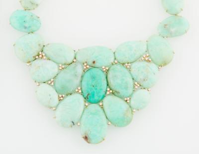 Chrysopras Brillantcollier - Exquisite jewellery