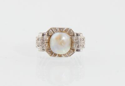 Diamant Kulturperlen Ring - Exkluzivní šperky