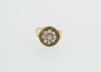 Altschliffdiamant Ring zus. ca. 0,90 ct - Erlesener Schmuck