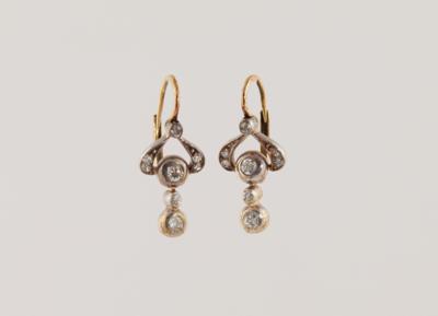 Altschliffbrillant Ohrgehänge zus. ca. 0,50 ct - Exquisite jewellery