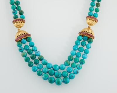 Collier aus behandelten Türkisen - Exquisite jewellery