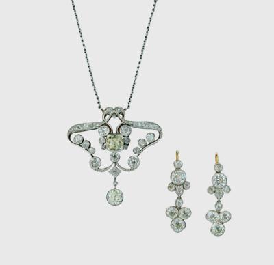 Diamant Schmuckgarnitur zus. 8 ct - Exquisite jewellery