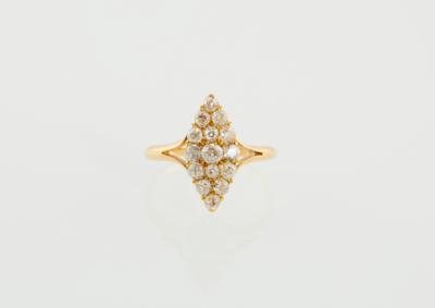 Altschliffdiamant Ring zus. ca. 0,90 ct - Exquisite jewellery