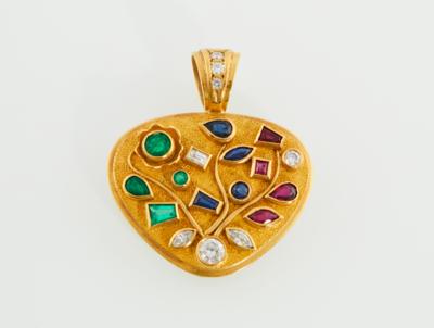 Brillant Farbstein Anhänger - Exquisite jewellery