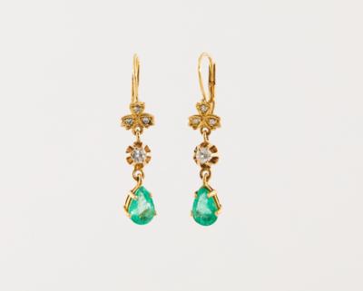 Brillant Smaragd Ohrgehänge - Vybrané šperky