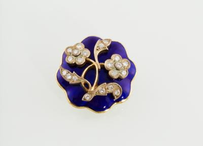 Diamant Blütenbrosche zus. ca.0,63 ct - Exquisite jewellery
