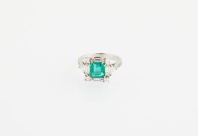 Diamant Smaragd Ring - Vybrané šperky