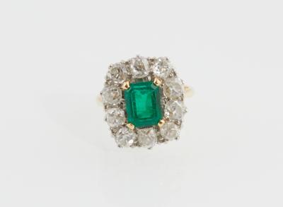 Diamant Smaragdring - Erlesener Schmuck