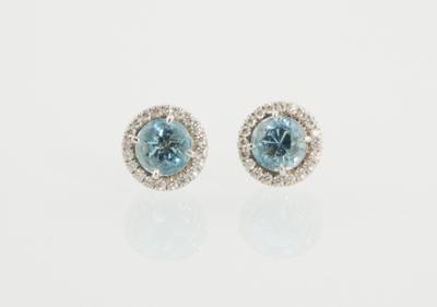 Tiffany  &  Co Brillant Aquamarin Ohrstecker - Exquisite jewellery