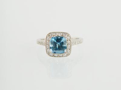 Tiffany  &  Co Brillant Aquamarin Ring - Exquisite jewellery