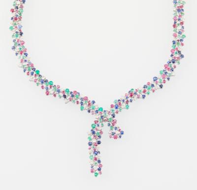 Brillant Farbstein Collier - Exquisite jewellery