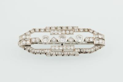 Diamantbrosche zus. ca.1,75 ct - Exquisite jewellery