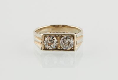 Altschliff Brillantring zus. ca. 1,00 ct - Exquisite jewellery