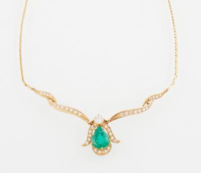 Brillant Smaragd Collier - Exquisite jewellery