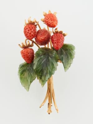 Brosche Erdbeeren - Exkluzivní šperky