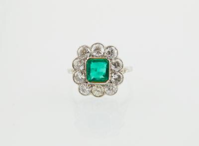 Diamant Smaragd Ring - Exquisite jewellery