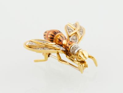 Diamantbrosche Biene - Exquisite jewellery