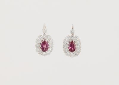 Rubin Ohrgehänge zus. ca. 2,50 ct - Exquisite jewellery