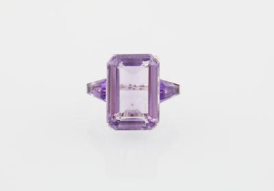 Amethystring zus. ca. 26 ct - Exquisite Jewellery - Christmas Auction