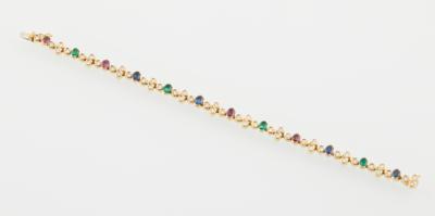 Brillant Farbstein Armband - Exquisite Jewellery - Christmas Auction