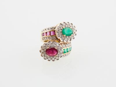 Brillant Farbstein Ring - Exquisite Jewellery - Christmas Auction
