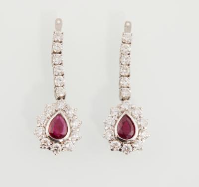 Brillant Rubingehänge - Nádherné šperky - Vánoční aukce