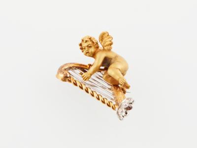 Brosche Engel mit Harfe - Exquisite Jewellery - Christmas Auction