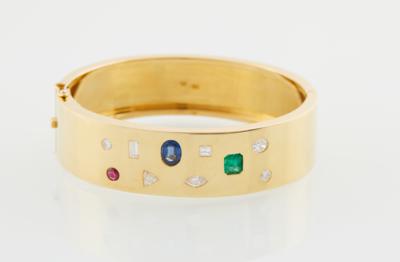 Diamant Farbstein Armreif - Nádherné šperky - Vánoční aukce