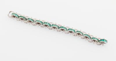Diamant Smaragd Armband - Erlesener Schmuck - Weihnachtsauktion