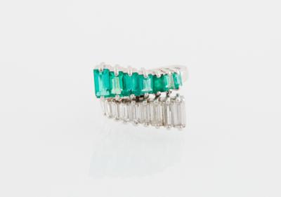 Diamant Smaragdring - Nádherné šperky - Vánoční aukce
