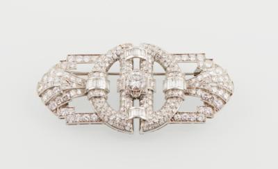 Diamantbrosche zus. ca. 8,20 ct - Exquisite Jewellery - Christmas Auction