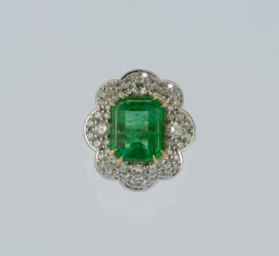 Smaragd Ring ca. 4,53 ct - Erlesener Schmuck - Weihnachtsauktion