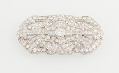 Diamantbrosche zus. ca. 5 ct - Exquisite jewellery