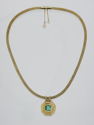 Smaragdcollier ca. 4 ct - Exquisite jewellery