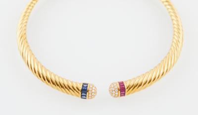 Brillant Farbstein Halsreif - Exquisite jewellery