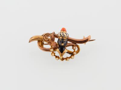 Morettikopf Brosche - Exquisite jewellery