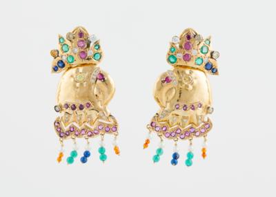 Ohrclipgehänge Kakadu - Exkluzivní šperky