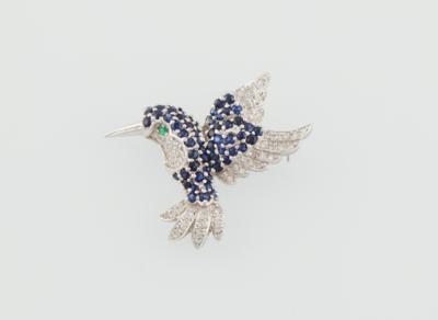 Brillant Saphir Brosche Vogel - Exquisite jewels