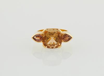 Citrin Saphirring - Exquisite jewels