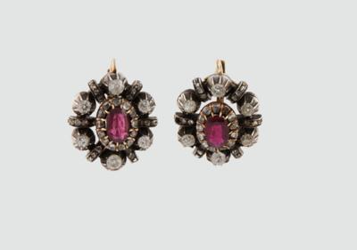 Diamant Rubin Ohrringe - Exquisite jewels