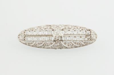 Diamantbrosche zus. ca. 4,60 ct - Exquisite jewels