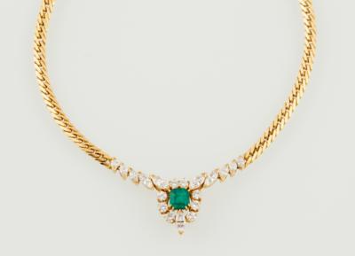 Diamant Smaragd Collier - Exkluzivní šperky