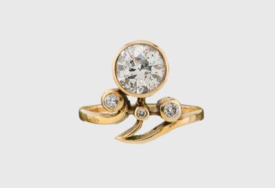 Altschliffbrillant Ring ca. 1,75 ct E-F/p1-p2 - Gioielli scelti