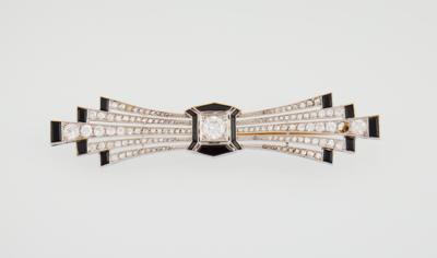 Altschliffdiamant Brosche zus. ca. 1,50 ct - Exquisite jewellery