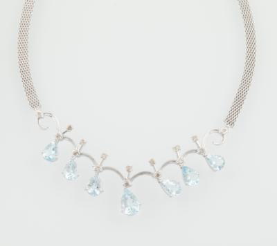 Aquamarincollier zus. ca. 17,50 ct - Exquisite jewellery