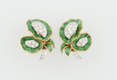 Brillant Ohrclips zus. ca. 2 ct - Exquisite jewellery