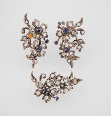 Diamant Saphir Schmuckgarnitur - Exquisite jewellery